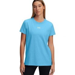 T-shirt Damski Z Krótkim Rękawem Rival Core. Niebieskie t-shirty Under Armour, bez wzorów, bez kołnierzyka, bez ramiączek. Za 149.99 zł.