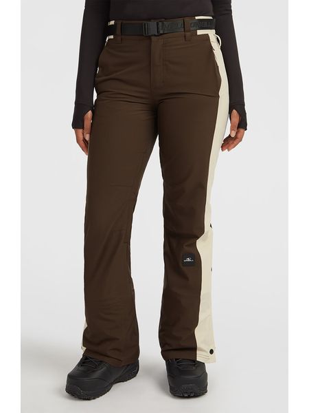 O'Neill Spodnie narciarskie w kolorze brązowym rozmiar: XL. Brązowe spodnie dresowe O'Neill, m, bez wzorów, z tkaniny. Za 483.17 zł.