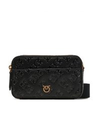 PINKO Torebka Camera Bag Mini PE 25 PLTT 104292 A1YB Czarny. Czarne listonoszki Pinko, bez wzorów, ze skóry, bez dodatków. Za 749.99 zł.