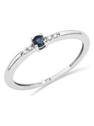 Revoni Złoty pierścionek z diamentami rozmiar: 58. Niebieskie pierścionki Revoni, z diamentem, złote. Za 1,087.99 zł.