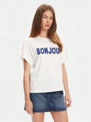 United Colors Of Benetton T-Shirt 3LNSD109Z Biały Relaxed Fit. Białe t-shirty United Colors of Benetton, s, bez wzorów, z bawełny, bez kołnierzyka, bez ramiączek. Za 99.99 zł.