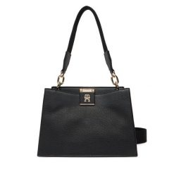 Torebka Tommy Hilfiger. Czarne torebki klasyczne TOMMY HILFIGER, bez wzorów, bez dodatków. Za 699.99 zł.