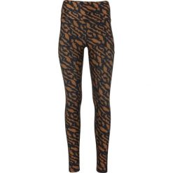 Damskie legginsy Athlecia Windia. Brązowe legginsy sportowe Athlecia, bez wzorów, z materiału, do biegania. Za 239.50 zł.