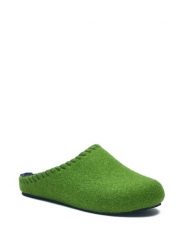 Comfortfusse Wełniane kapcie w kolorze zielonym rozmiar: 39. Zielone obuwie domowe Comfortfüße, bez wzorów, z materiału, bez zapięcia. Za 205.93 zł.