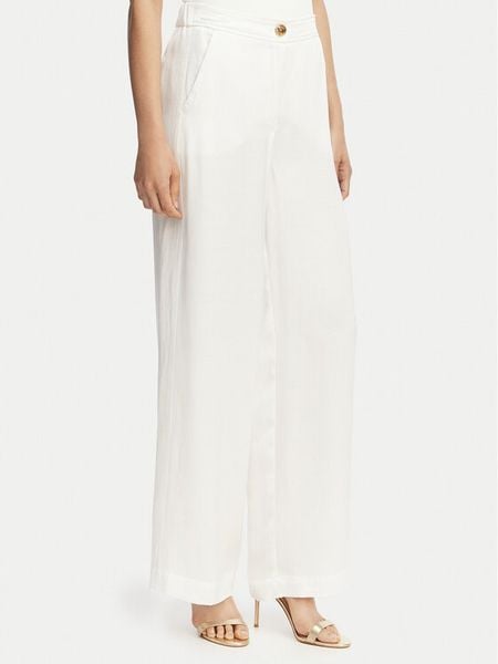 Marella Spodnie materiałowe Idoneo 2613131082 Biały Wide Leg. Białe spodnie materiałowe Marella, bez wzorów, z materiału. Za 448.99 zł.