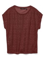 Vero Moda Bluzka w kolorze brązowym rozmiar: XS. Brązowe bluzki Vero Moda, xs, bez wzorów, bez kołnierzyka, bez ramiączek. Za 43.68 zł.