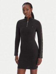 Tommy Jeans Sukienka codzienna DW0DW22529 Czarny Regular Fit. Czarne sukienki Tommy Jeans, na co dzień, l, bez wzorów, z bawełny, bez kołnierzyka, bez ramiączek, proste. Za 409.99 zł.