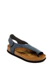 Comfortfusse Skórzane sandały w kolorze granatowym rozmiar: 37. Niebieskie sandały Comfortfüße, bez wzorów, klasyczne, z otwartym noskiem, bez obcasa, bez zapięcia. Za 193.24 zł.