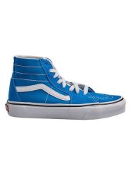 Vans Skórzane sneakersy "Sk8-Hi" w kolorze niebieskim rozmiar: 36. Niebieskie trampki Vans, bez wzorów, za kostkę, bez zapięcia. Za 260.99 zł.