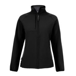 Kurtka Damska Expert Basecamp Soft Shell. Czarne kurtki sportowe Craghoppers, bez wzorów, z softshellu, bez kaptura, trekkingowe. Za 239.99 zł.