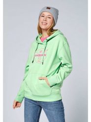 Chiemsee Bluza w kolorze zielonym rozmiar: S. Zielone bluzy Chiemsee, s, bez wzorów, z bawełny, z kapturem. Za 134.53 zł.