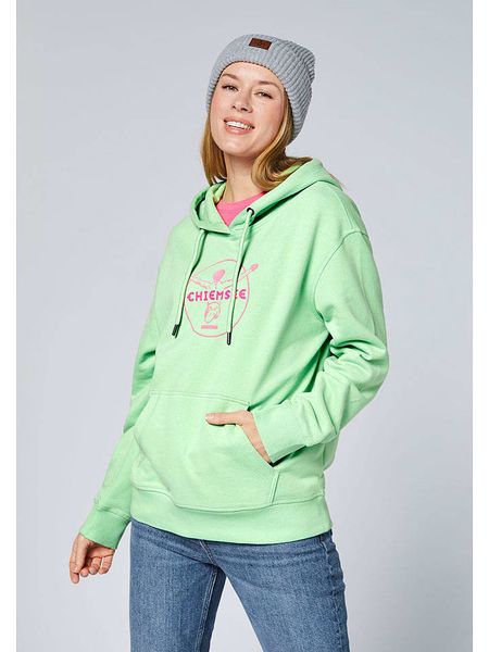 Chiemsee Bluza w kolorze zielonym rozmiar: S. Zielone bluzy Chiemsee, s, bez wzorów, z bawełny, z kapturem. Za 139.20 zł.