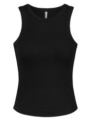 Sublevel Top w kolorze czarnym rozmiar: XS. Czarne topy Sublevel, xs, bez wzorów, prążkowane, bez kołnierzyka, bez ramiączek. Za 39.99 zł.