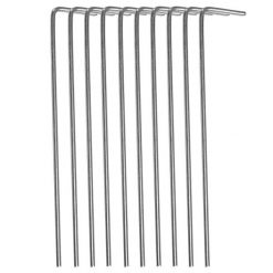 Śledzie do namiotu 10 szt. 17,5 cm stalowe szpilki namiotowe. Szare szpilki SPRINGOS, bez wzorów, sportowe, bez obcasa, na szpilce, bez zapięcia. Za 6.99 zł.