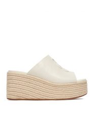 Badura Espadryle EO-AMINA-LT0228-26-801 Biały. Białe espadryle Badura, bez wzorów, ze skóry, bez obcasa, bez zapięcia. Za 349.99 zł.