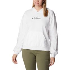 Damska bluza z kapturem Columbia Logo III French Terry. Białe bluzy Columbia, m, bez wzorów, z kapturem. W wyprzedaży za 223.30 zł.
