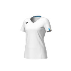 Koszulka damska Arena Team T-Shirt Panel. Białe koszulki sportowe Arena, bez wzorów, z bawełny, bez ramiączek, do biegania. Za 99.00 zł.