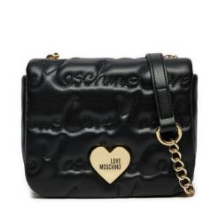 Torebka LOVE MOSCHINO. Czarne kopertówki Love Moschino, bez wzorów, bez dodatków. Za 599.99 zł.