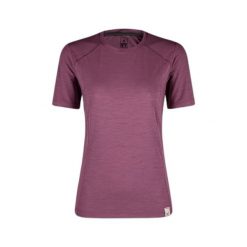 Koszulka damska Montura Merino Mix. Fioletowe bluzki MONTURA, bez wzorów, sportowe, bez kołnierzyka, bez ramiączek. W wyprzedaży za 255.50 zł.