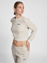 Damska krótka bluza Hummel LGC Shai. Niebieskie bluzy Hummel, na jesień, m, bez wzorów, z bawełny, bez kaptura. Za 195.90 zł.
