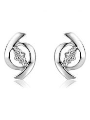 Revoni Złote kolczyki-wkrętki z diamentami rozmiar: onesize. Szare kolczyki Revoni, z diamentem, złote. Za 874.39 zł.