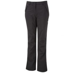 Wodoodporne Spodnie Damskie Aysgarth II. Czarne spodnie sportowe Craghoppers, na lato, bez wzorów, trekkingowe. Za 331.99 zł.
