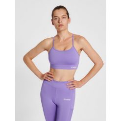 Damski usztywniany biustonosz sportowy Hummel MT Chipo. Fioletowe bielizna sportowa Hummel, s, bez wzorów. Za 222.00 zł.