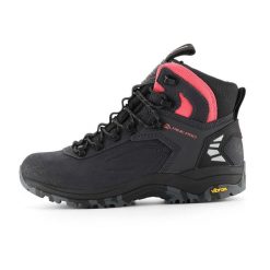 Buty trekkingowe skórzane damskie Alpine Pro Spidere Mid Vibram. Czarne trekkingi Alpine Pro, z nubiku, za kostkę, trekkingowe. W wyprzedaży za 629.00 zł.