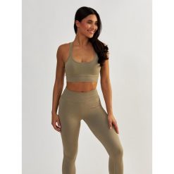 Stanik Fitness BeShaped Gym Queen Bezszwowy. Brązowe biustonosze BESHAPED, bez wzorów, z nylonu. W wyprzedaży za 152.15 zł.