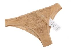 Scandale Le Brésilien Sensual - figi Brazilian XL cashmere beige. Brązowe figi Erima, xl, bez wzorów, z bawełny. Za 211.99 zł.