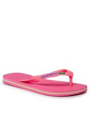Havaianas Japonki 41108500129 Różowy. Czerwone klapki Havaianas, bez wzorów, z gumy, bez obcasa. Za 59.99 zł.