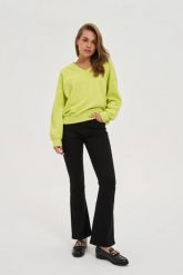Jeansy dzwony czarne. Czarne jeansy MOODO, l, bez wzorów. Za 139.99 zł.