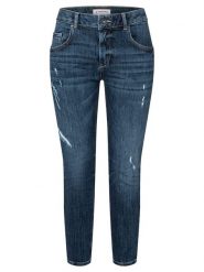 Timezone Dżinsy "Florence" - Slim fit - w kolorze granatowym rozmiar: W27. Niebieskie jeansy Timezone, z aplikacjami. Za 105.63 zł.
