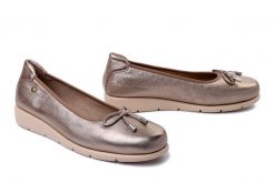 MACIEJKA P6504-25/00-1 złoty, baleriny damskie. Żółte baleriny Maciejka, bez wzorów, bez obcasa. Za 249.90 zł.