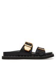 Aldo Klapki Elyna 13904966 Czarny. Czarne klapki Aldo, bez wzorów, ze skóry, bez obcasa. Za 339.99 zł.