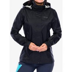 Kurtka przeciwdeszczowa damska Marmot PreCip Eco Jacket. Czarne kurtki sportowe Marmot, xl, bez wzorów, bez kaptura, trekkingowe. Za 419.99 zł.