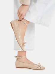 MEXX Baleriny EO-WS1288-03 Beżowy. Brązowe baleriny Mexx, bez wzorów, bez obcasa. Za 299.99 zł.