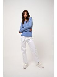 AUTHENTIC CASHMERE Kaszmirowy sweter "Epéna" w kolorze błękitnym rozmiar: M. Niebieskie swetry AUTHENTIC CASHMERE, m, bez wzorów, z kaszmiru, bez ramiączek. Za 255.34 zł.