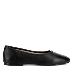 Baleriny GINO ROSSI. Czarne baleriny Gino Rossi, bez wzorów, bez obcasa. Za 229.99 zł.