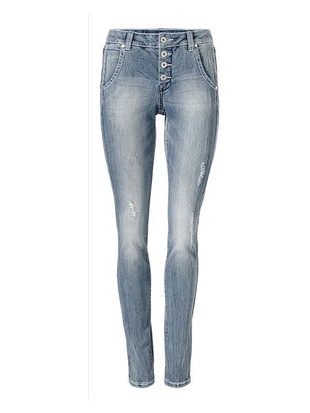 Heine Dżinsy - Regular fit - w kolorze niebieskim rozmiar: 36. Niebieskie jeansy Heine, bez wzorów. Za 187.06 zł.