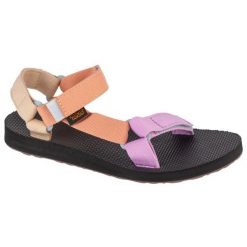 Sandały Teva Original Universal Sandals 1003987-UNW Kolorowe fioletowe. Fioletowe sandały bez wzorów, z materiału, klasyczne, bez obcasa, bez zapięcia. Za 367.40 zł.