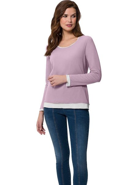 Heine Koszulka w kolorze jasnoróżowym rozmiar: 42. Różowe bluzki Heine, bez wzorów, bez kołnierzyka, bez ramiączek. Za 56.53 zł.