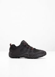 Buty trekkingowe. Czarne obuwie sportowe bonprix, bez zapięcia. Za 149.99 zł.