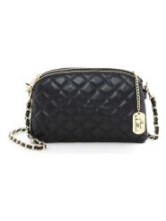 Anna Morellini Skórzana torebka "Geltrude" w kolorze czarnym - 26 x 16 x 6 cm rozmiar: onesize. Czarne torby na ramię Anna Morellini, bez wzorów, z materiału, na ramię, pikowane, bez dodatków. Za 260.99 zł.