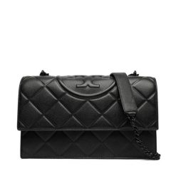 Torebka Tory Burch. Czarne listonoszki Tory Burch, bez wzorów, bez dodatków. Za 3,209.00 zł.