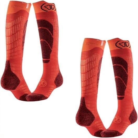 Skarpety narciarski junior Sidas Ski Merino welna merynosowa zestaw 2 sztuk. Brązowe skarpety SIDAS, bez wzorów, z elastanu. Za 150.00 zł.