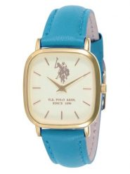 U.S. Polo Assn. Zegarek kwarcowy w kolorze złoto-błękitno-kremowym rozmiar: onesize. Niebieskie, analogowe zegarki U.S. Polo Assn., metalowe. Za 217.99 zł.