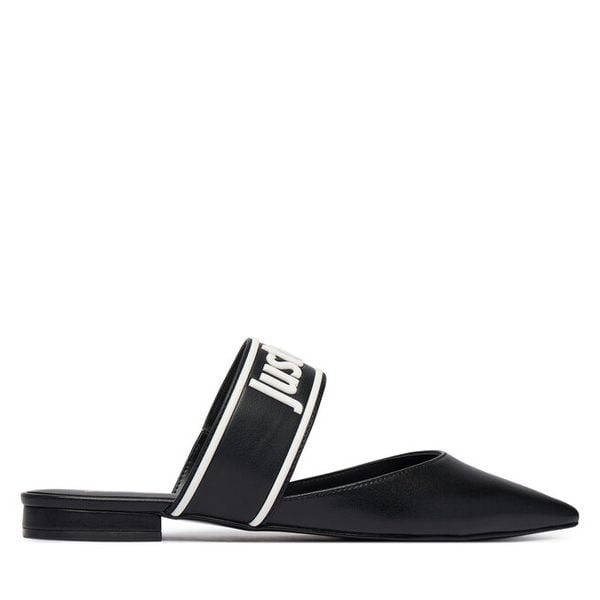 Baleriny Just Cavalli. Czarne baleriny Just Cavalli, bez wzorów, bez obcasa. Za 854.99 zł.