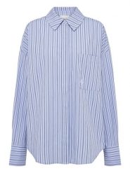 LeGer Koszula "Farine" w kolorze błękitno-szarym rozmiar: 36. Niebieskie koszule LeGer, bez wzorów, z bawełny, bez kołnierzyka, bez ramiączek. Za 139.87 zł.