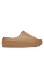 Hunter Klapki S55796-B Brązowy. Brązowe klapki Hunter, bez wzorów, z syntetyku, bez obcasa. Za 99.99 zł.
